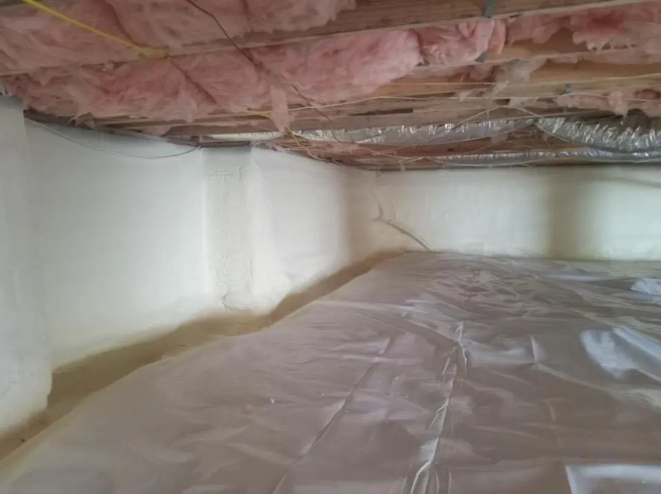 Crawl space encapsulation with closed-cell spray foam for Spray Foam Roofing in Gateway